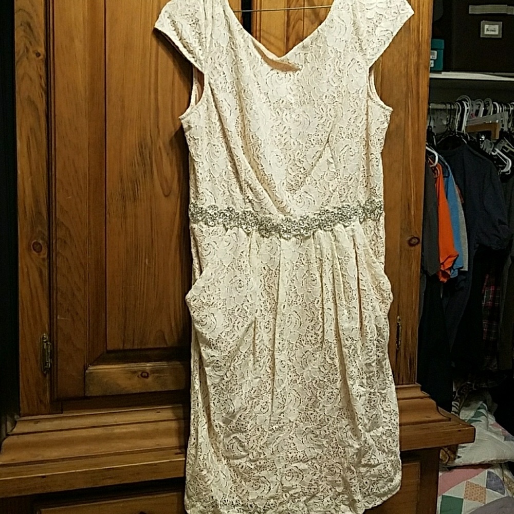 Lace wedding gown